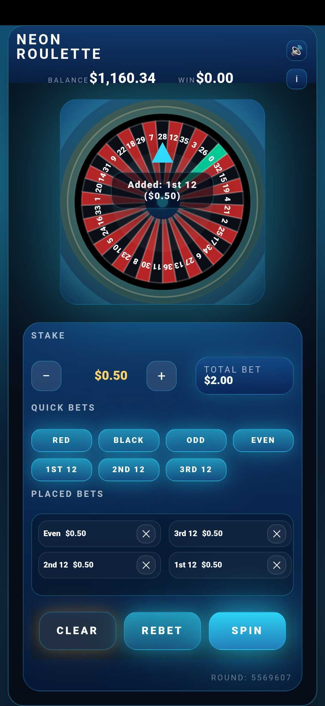Neon Nova Roulette Portrait